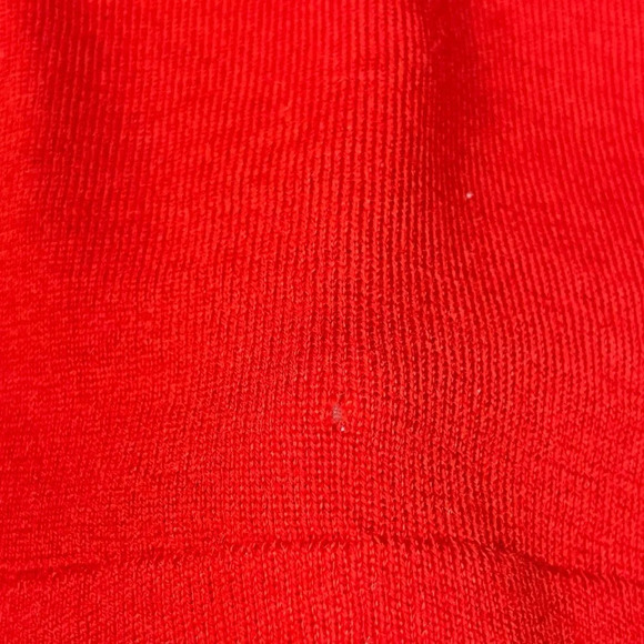 Eileen Fisher Sweater Women's XL Red Asymmetrical Merino Wool Drapey Cowl Casual - Picture 13 of 14